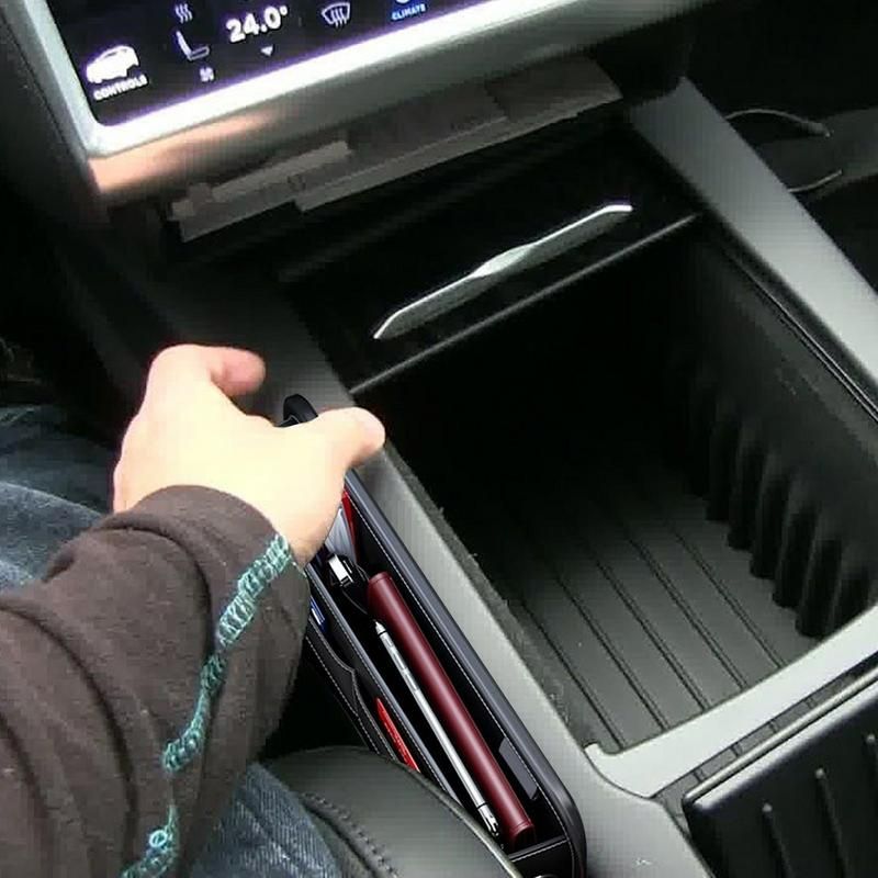 Leather car storage box