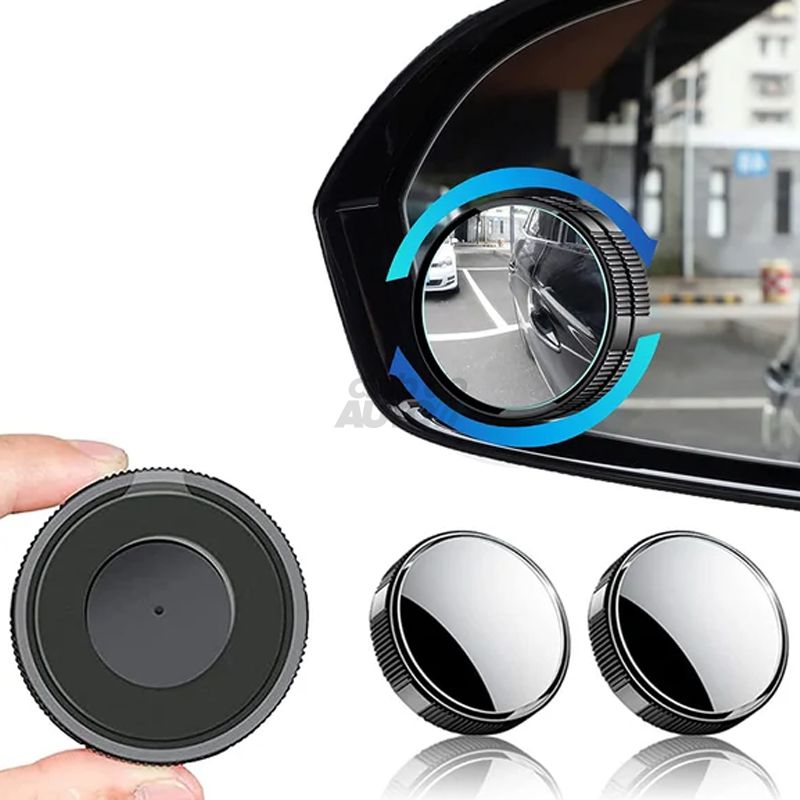 Širokoúhlá zrcátka pro sledování mrtvého úhlu otočná o 360° (2 ks)